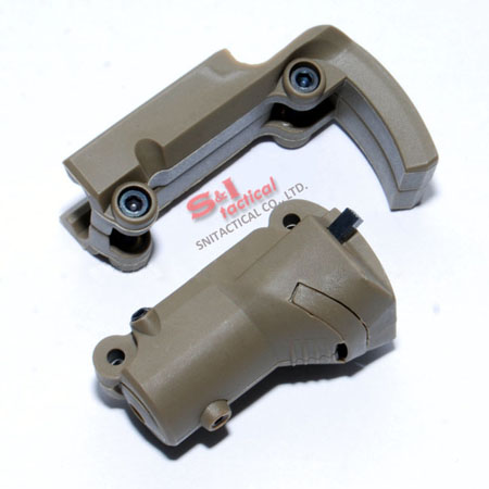 Red laser device for GLOCK and BARAK pistols with lateral groove
